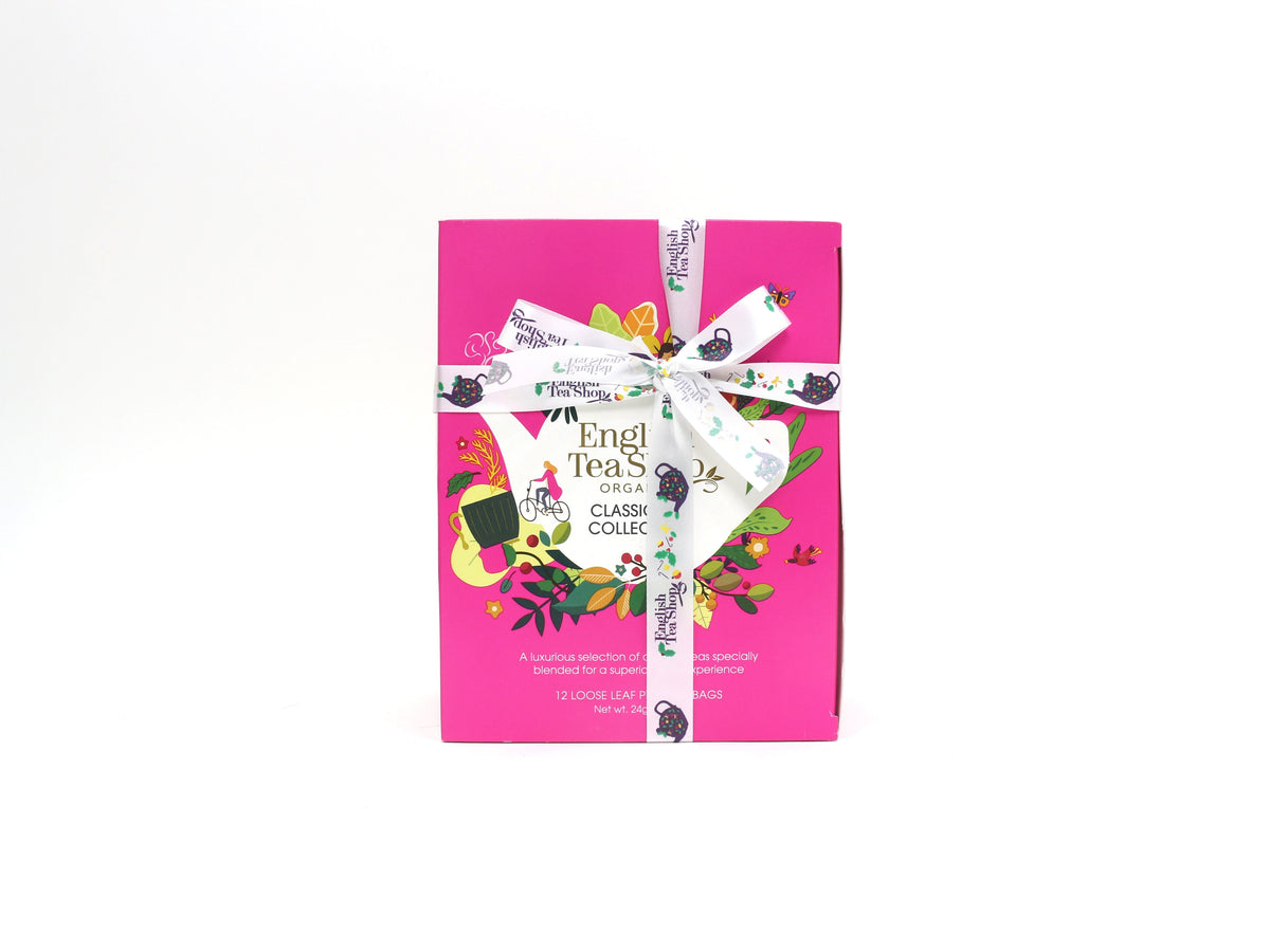 English Tea Shop Organic Classic Tea Collection Prism 12 Pyramid Tea