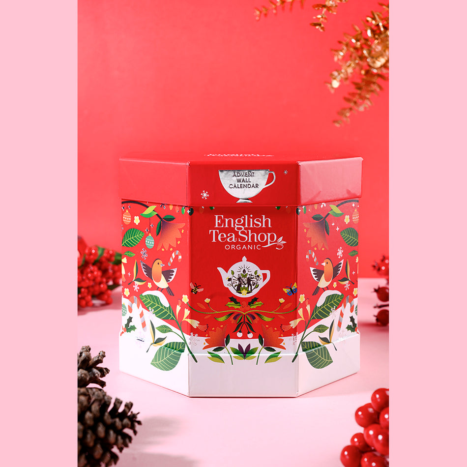 English Tea Shop Organic - Advent Wall Calendar - 25 Pyramid Tea Bags