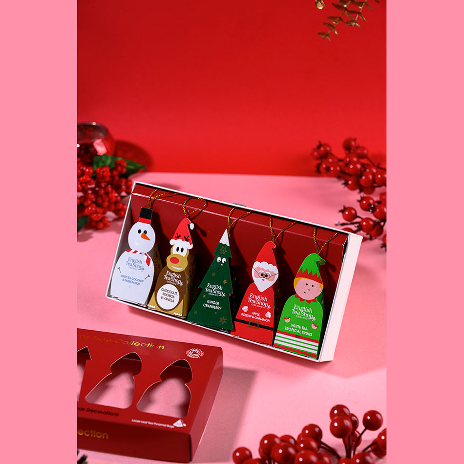 English Tea Shop Organic 聖誕公仔茶包禮盒 Christmas Characters 10 Pyramid Tea Bags