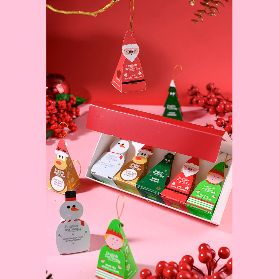 English Tea Shop Organic 聖誕公仔茶包禮盒 Christmas Characters 10 Pyramid Tea Bags