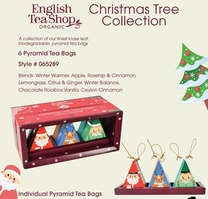 English Tea Shop Christmas Tree Collection - 6 Pyramid Tea Bags