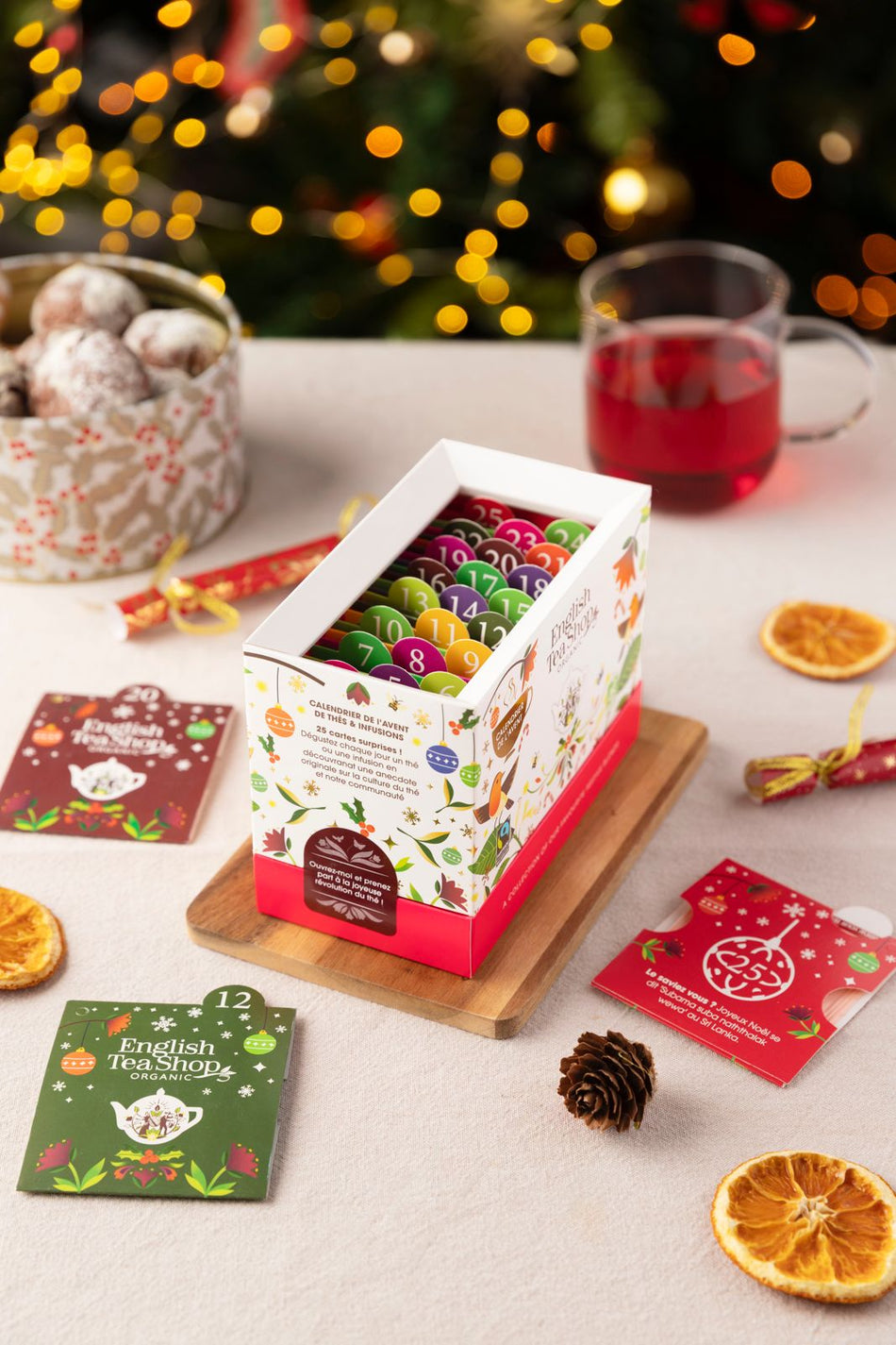 English Tea Shop Organic - White Gift Box - 25 Tea Sachet 聖誕倒數月曆