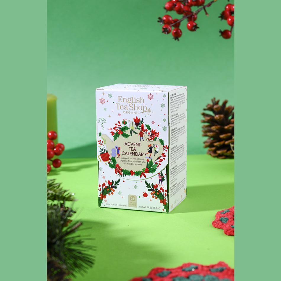 English Tea Shop Organic - Advent Tea Calendar - 25 Tea Bag Sachets