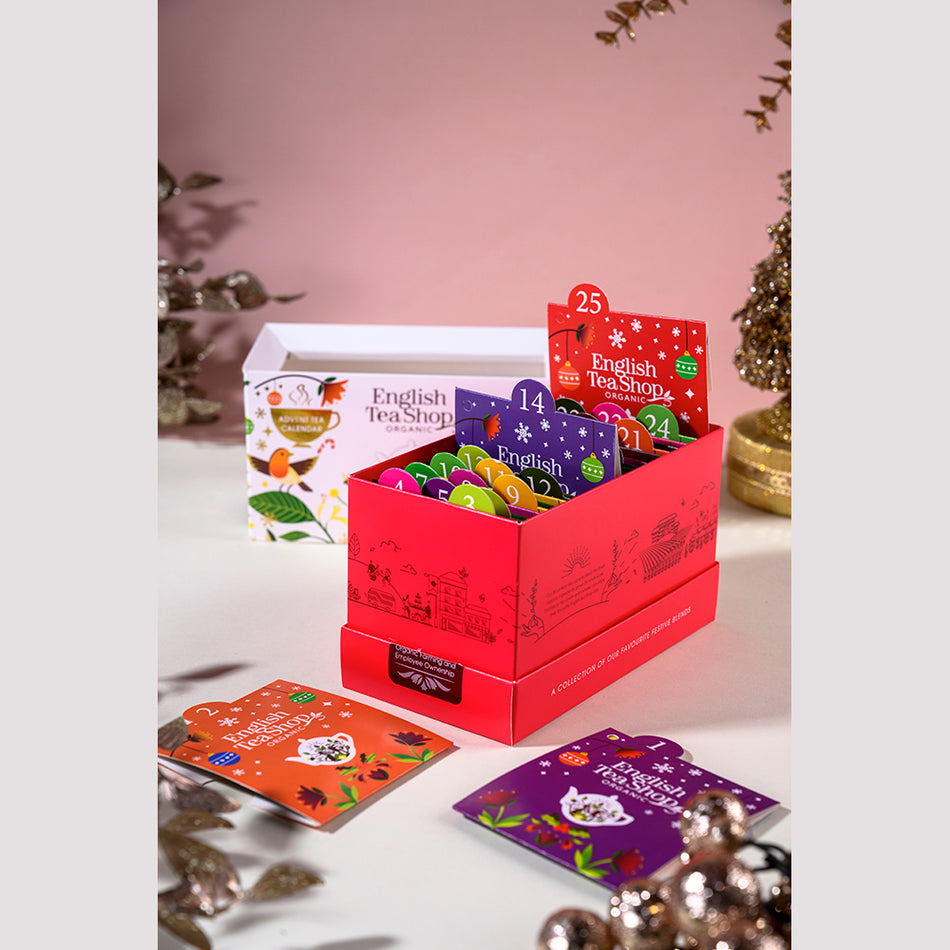 English Tea Shop Organic - White Gift Box - 25 Tea Sachet 聖誕倒數月曆