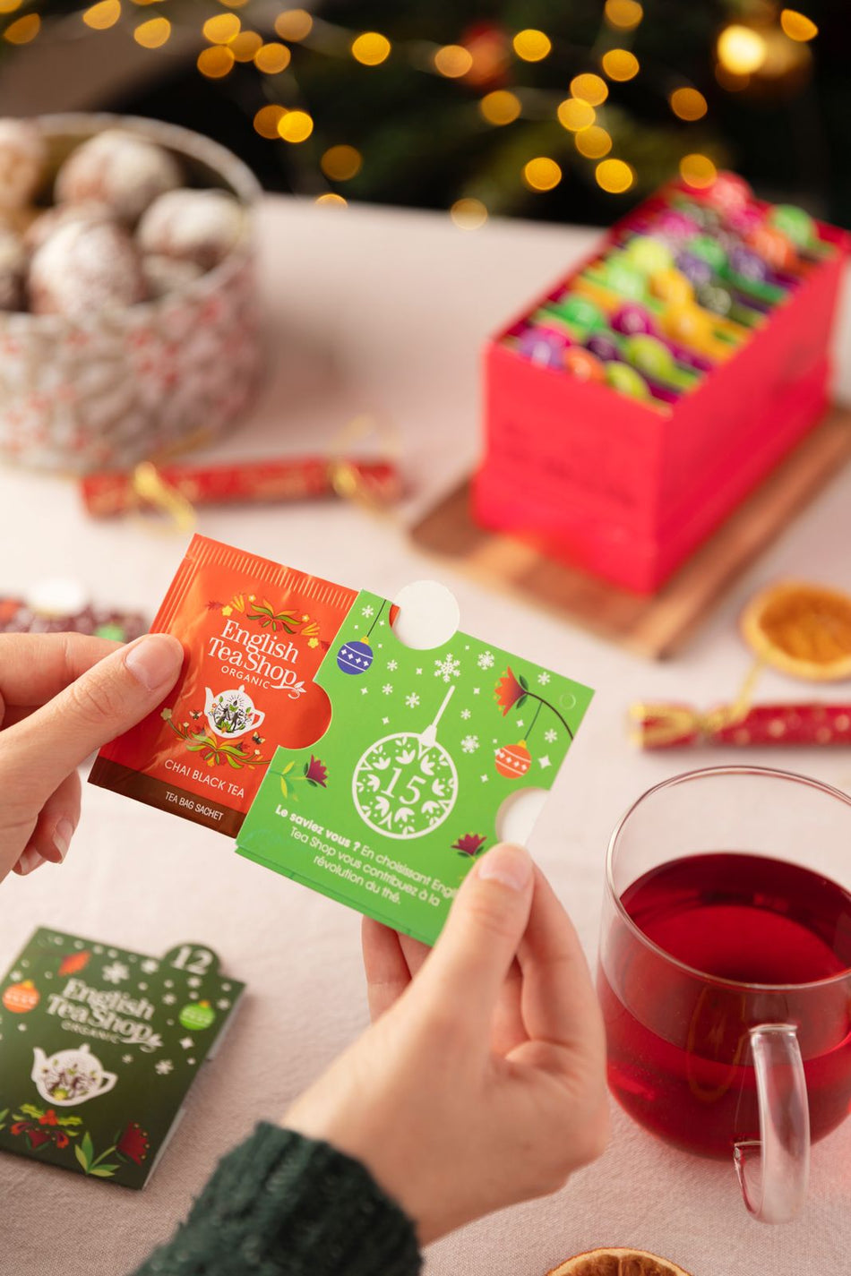 English Tea Shop Organic - White Gift Box - 25 Tea Sachet 聖誕倒數月曆