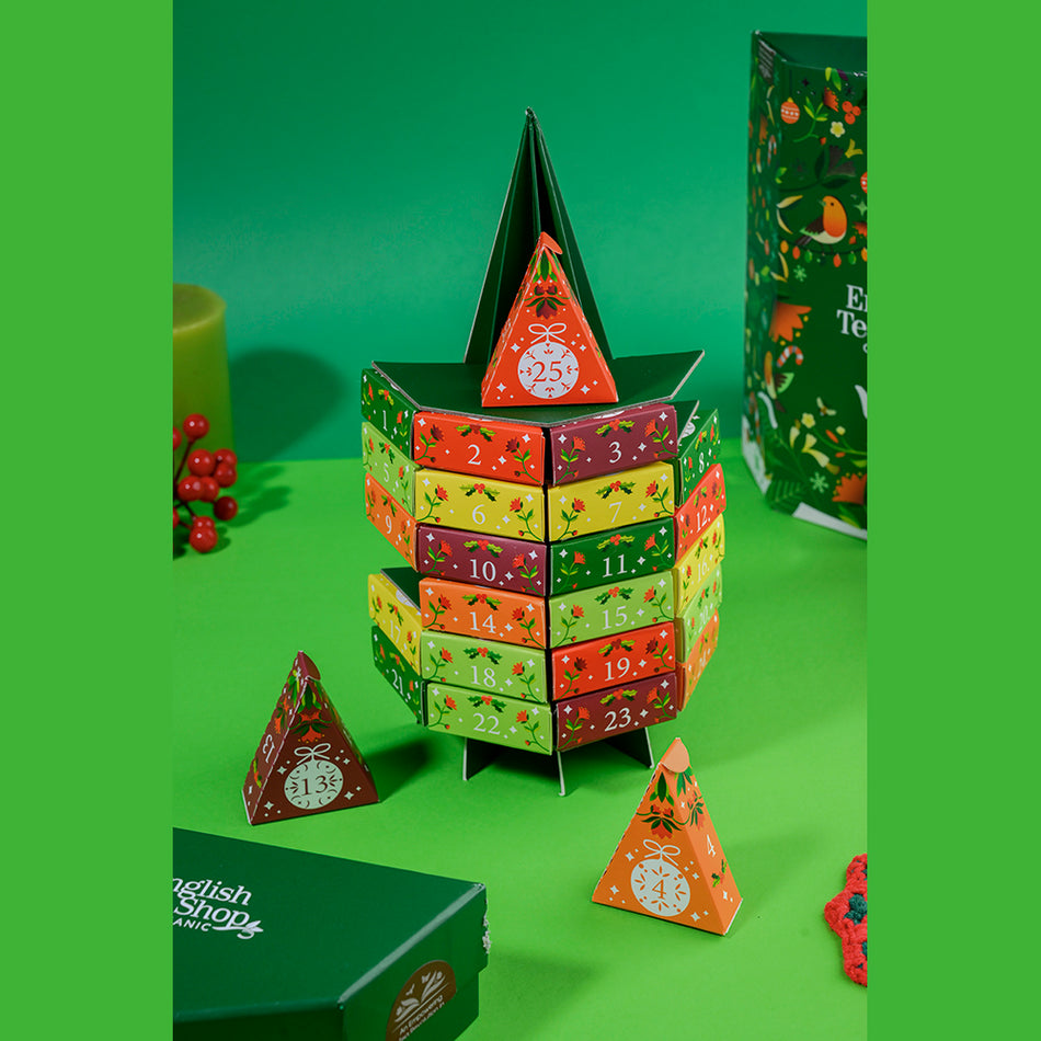 English Tea Shop Advent Organic - Christmas Tree - 25 Pyramid Tea Bags