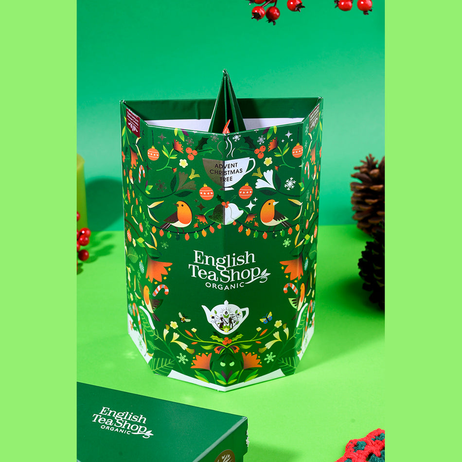 English Tea Shop Advent Organic - Christmas Tree - 25 Pyramid Tea Bags