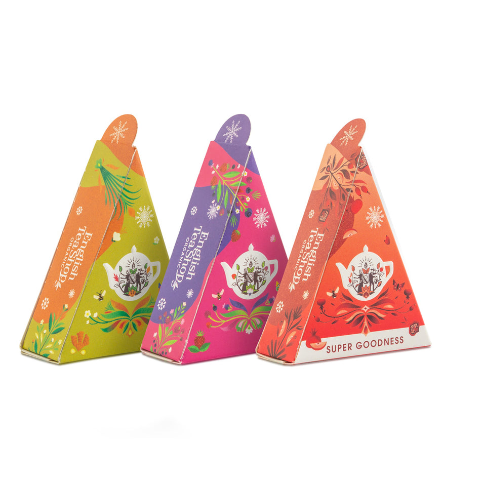 English Tea Shop Organic - Holiday Exclusive Prism - 12 Pyramid Tea Bags
