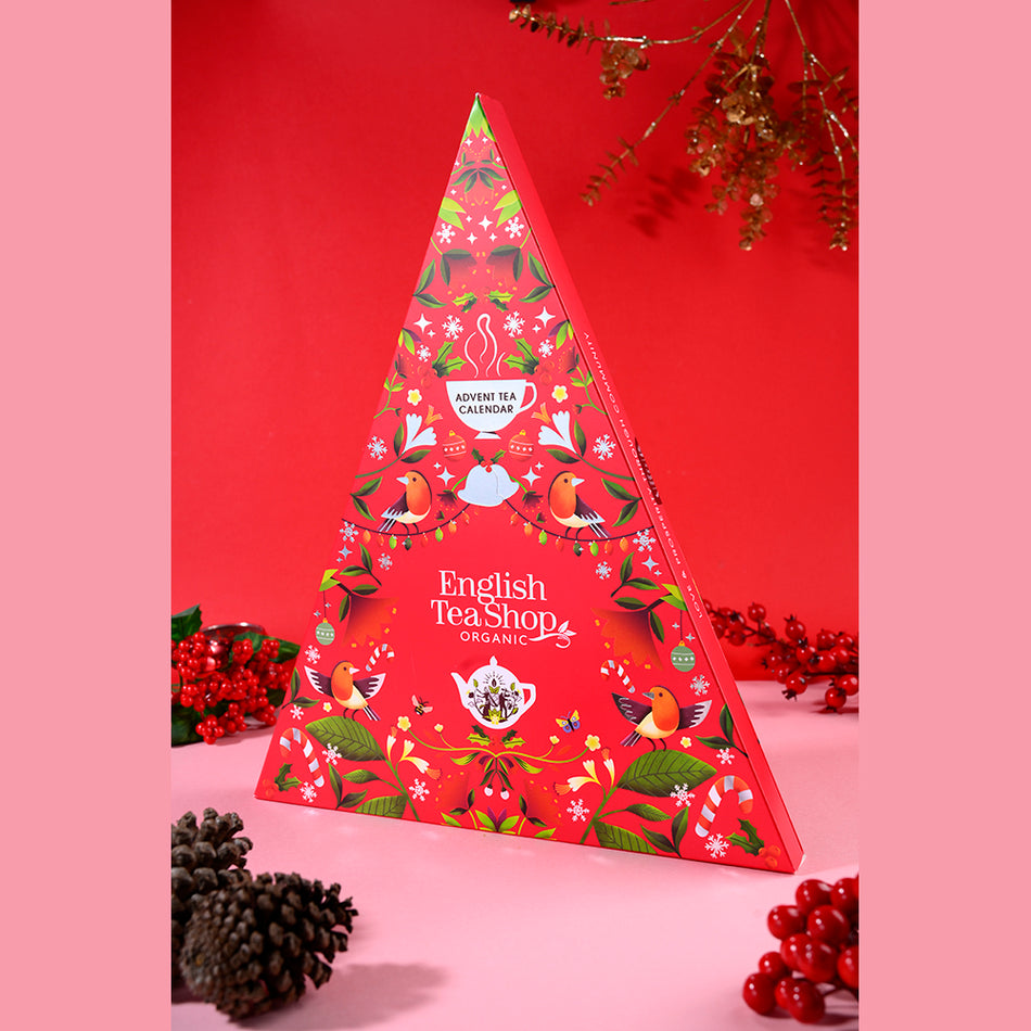 English Tea Shop Organic - Christmas Advent Calendar Triangle - 25 Pyramid Tea Bags