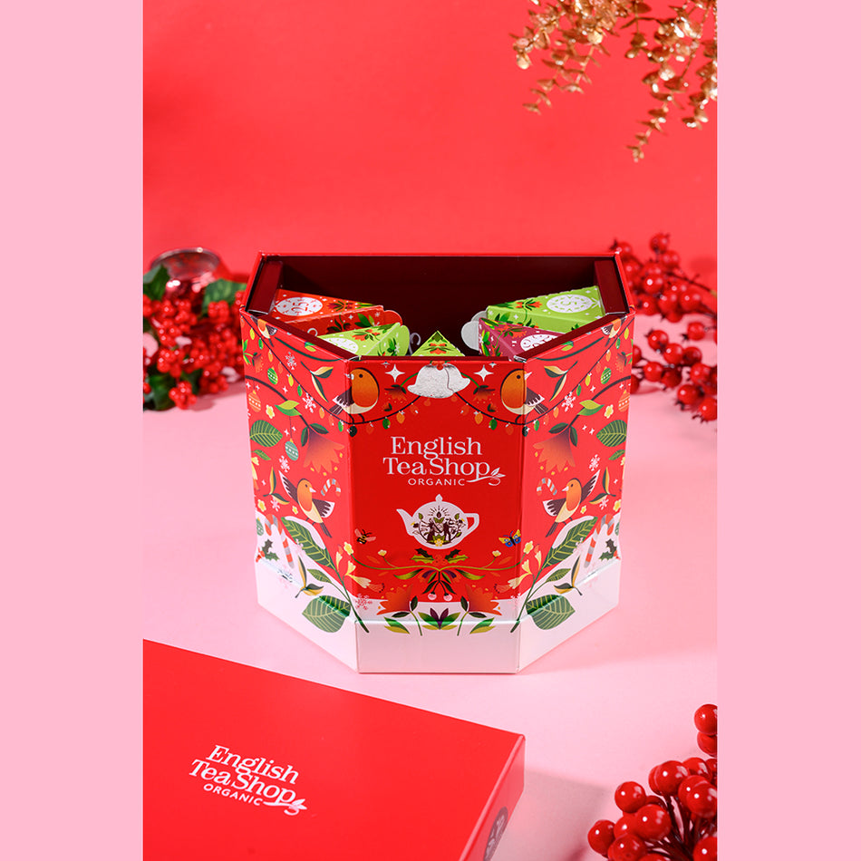 English Tea Shop Organic - Advent Wall Calendar - 25 Pyramid Tea Bags