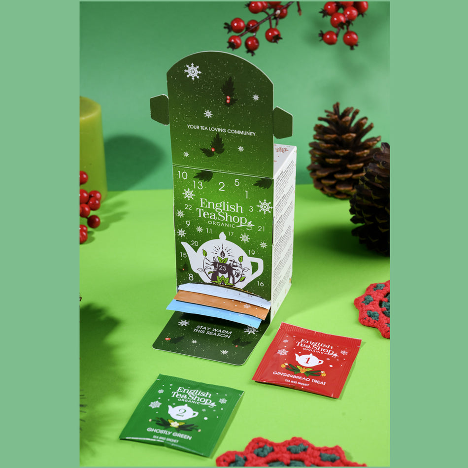English Tea Shop Organic - Advent Tea Calendar - 25 Tea Bag Sachets