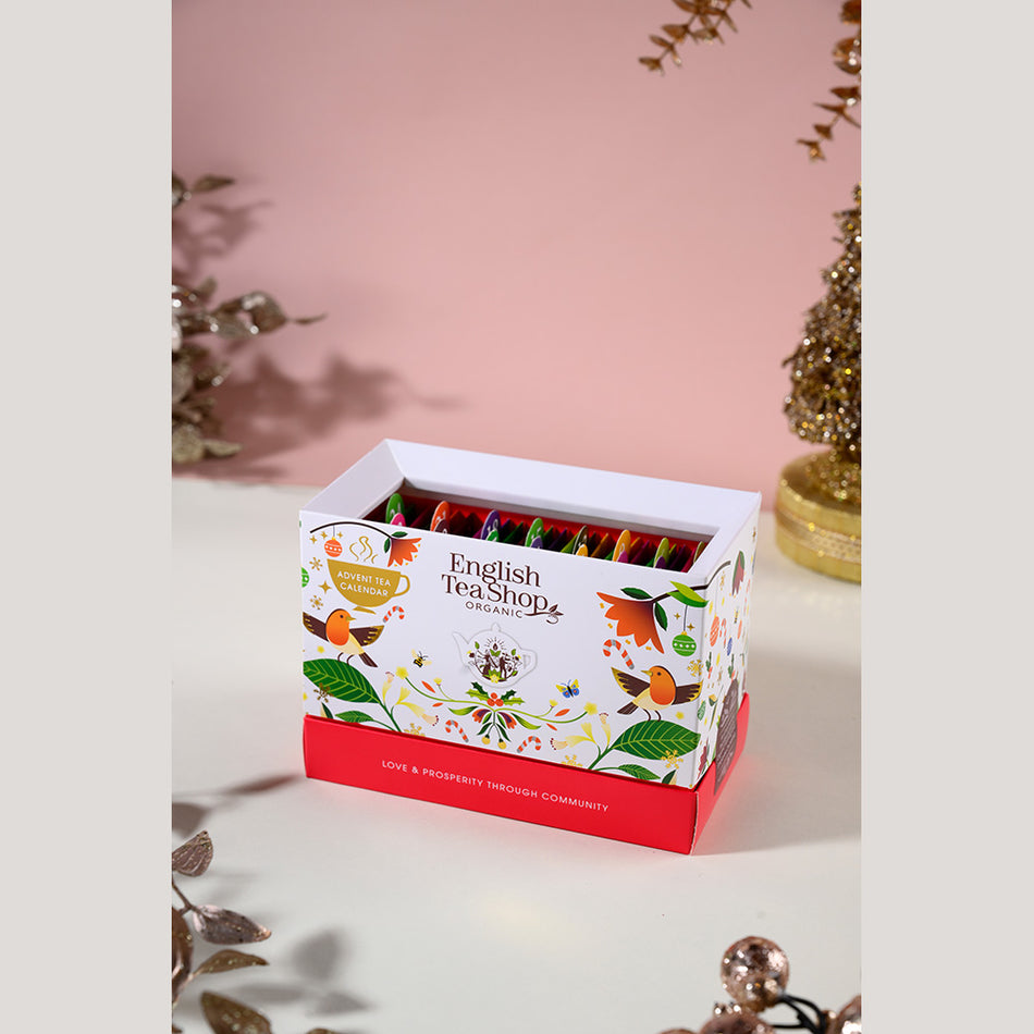 English Tea Shop Organic - White Gift Box - 25 Tea Sachet 聖誕倒數月曆