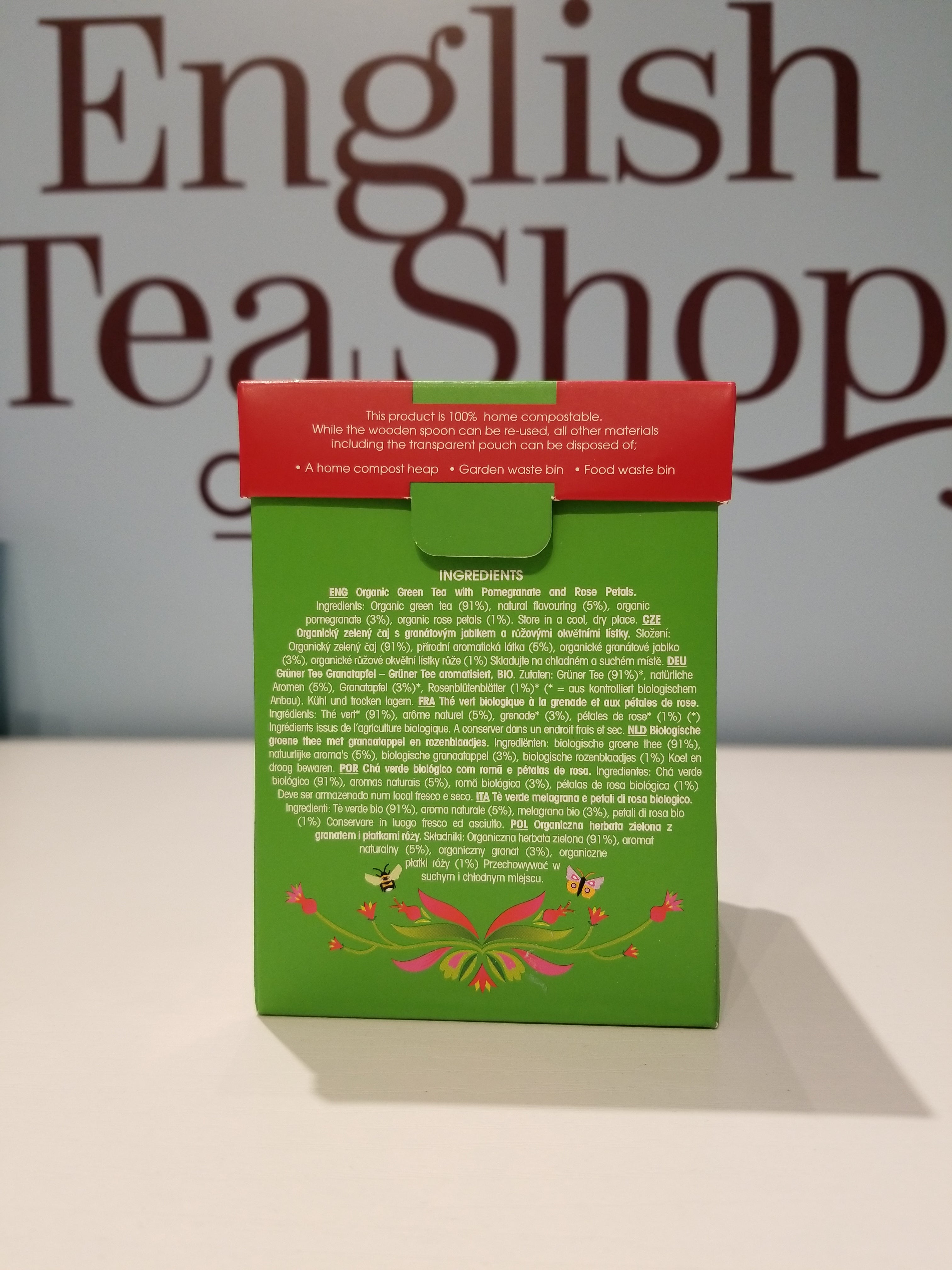 English Tea Shop Organic - Green Tea & Pomegranate (石榴綠茶)