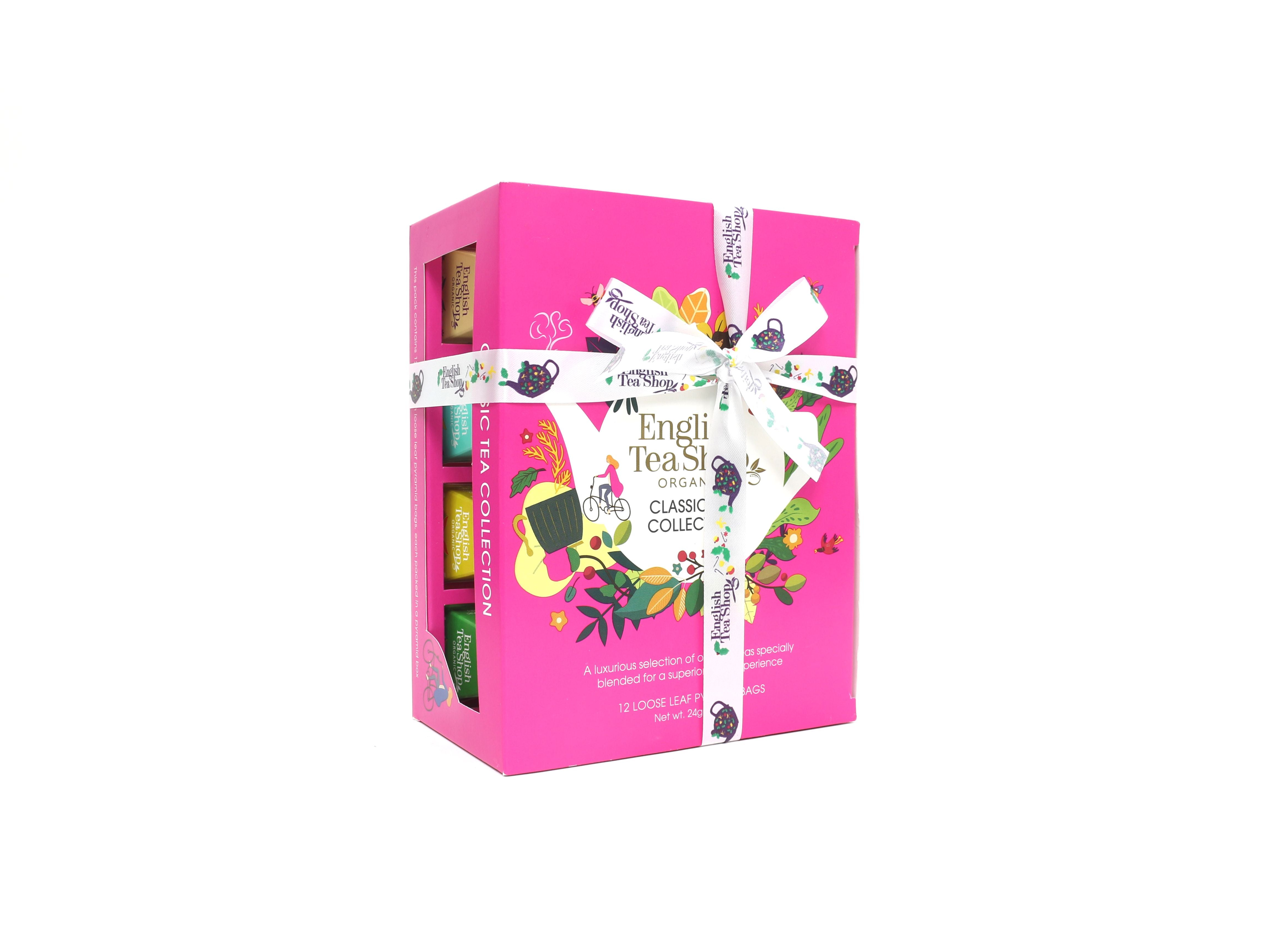 English Tea Shop Book Style Tea Lovers Gift Pack (12 Pyramid Tea Bags) –  Nelli Food